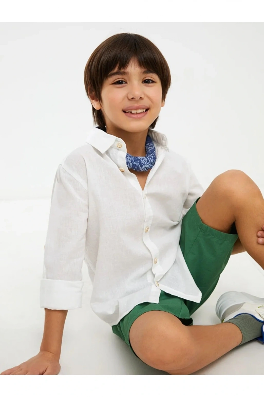 Lcw Kids Beli Lastikli Basic Poplin Erkek Çocuk Şort