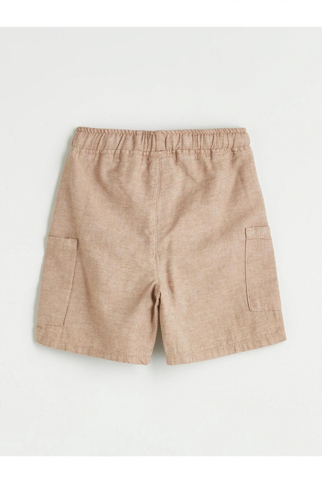 LCW Kids Beli Lastikli Erkek Çocuk Cepli Keten Şort (S5)