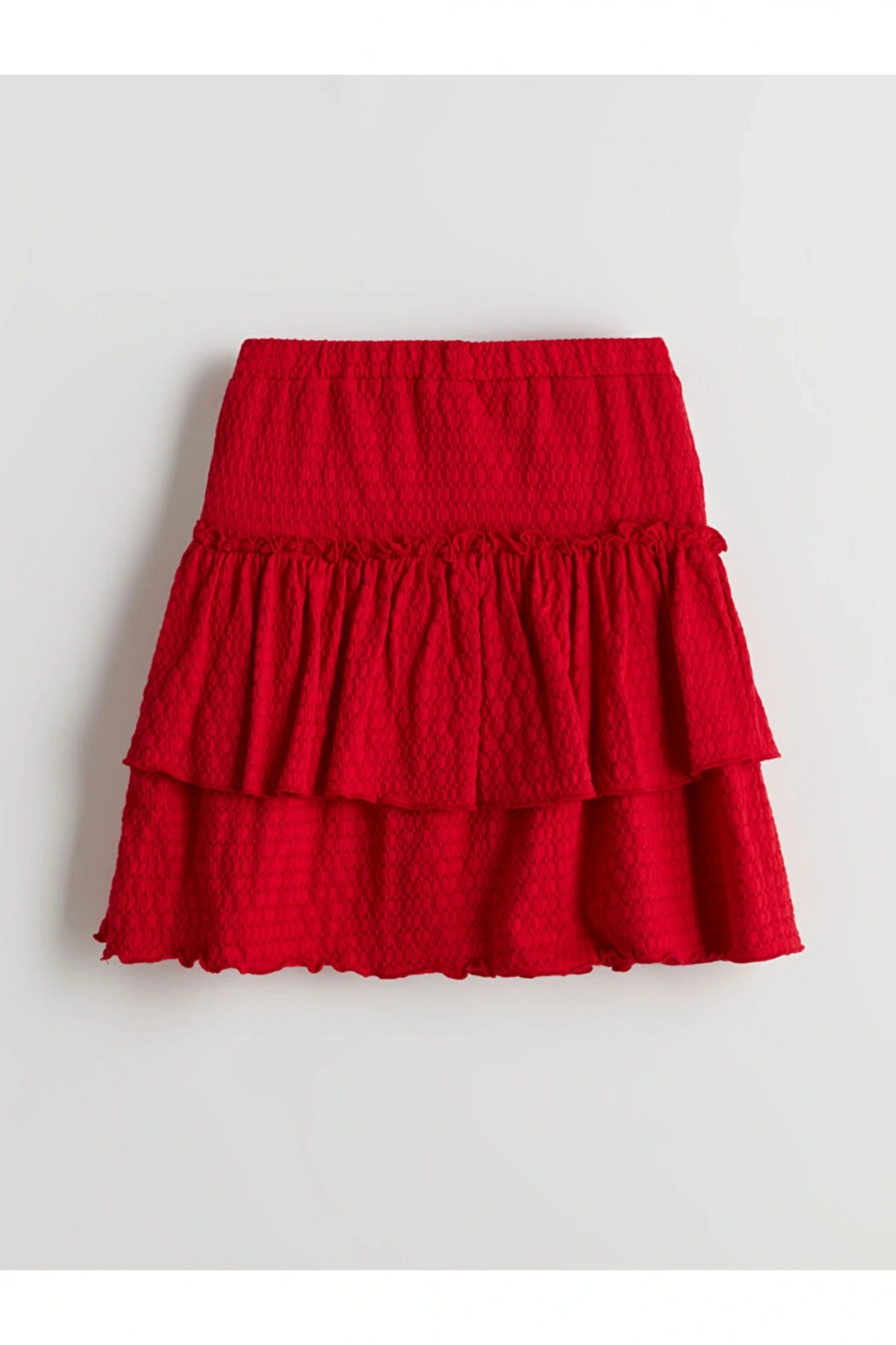 LCW Kids Beli Lastikli Fırfırlı Kız Çocuk Etek