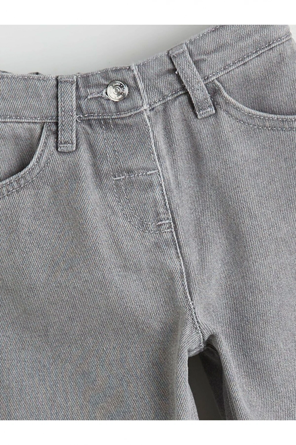 LCW Kids Beli Lastikli Kız Çocuk Jean Pantolon