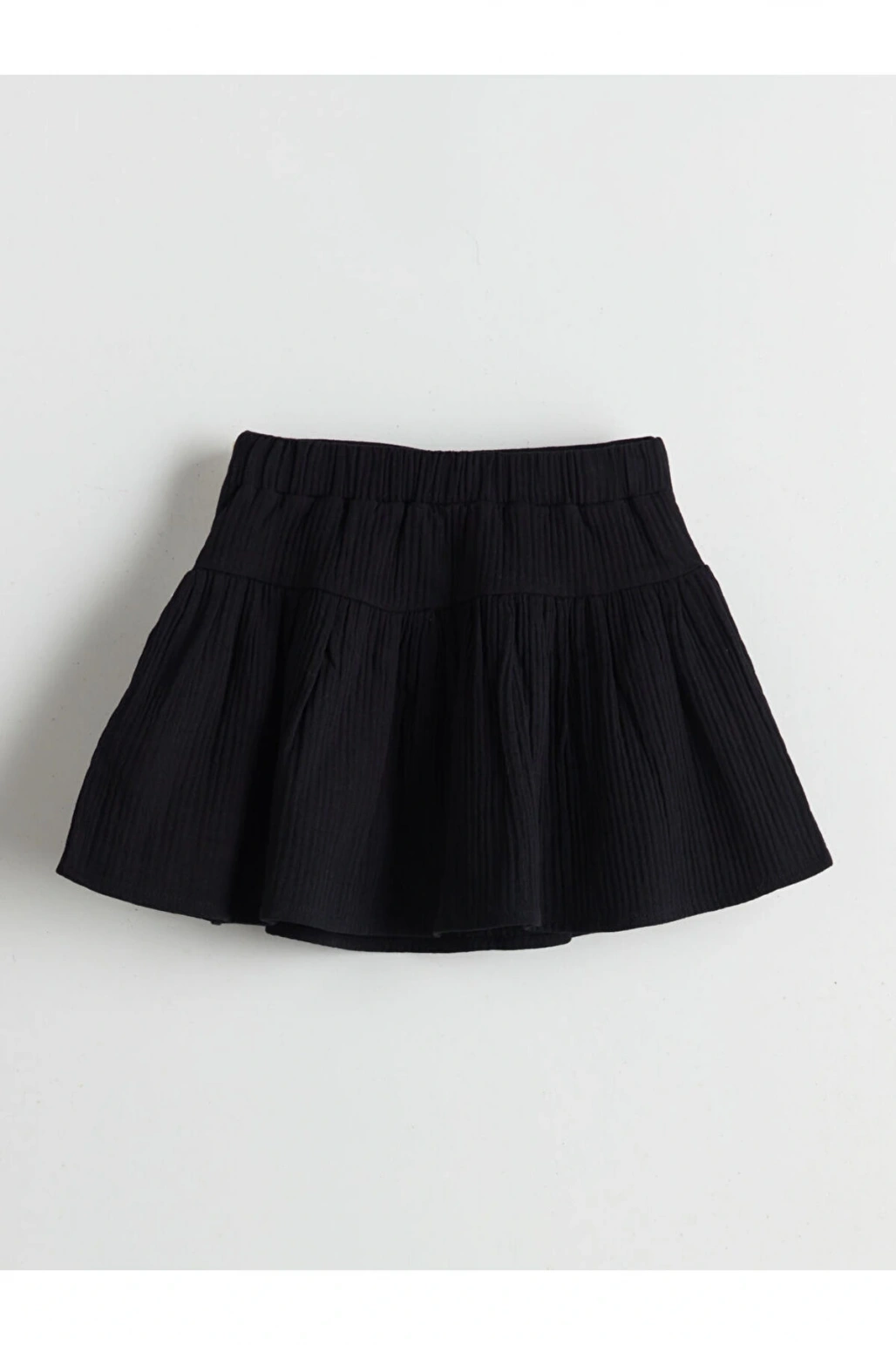 LCW Kids Beli Lastikli Pileli Kız Çocuk Etek