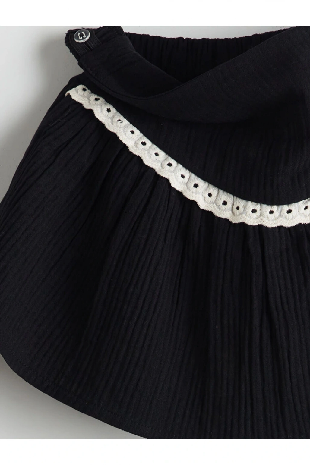 LCW Kids Beli Lastikli Pileli Kız Çocuk Etek