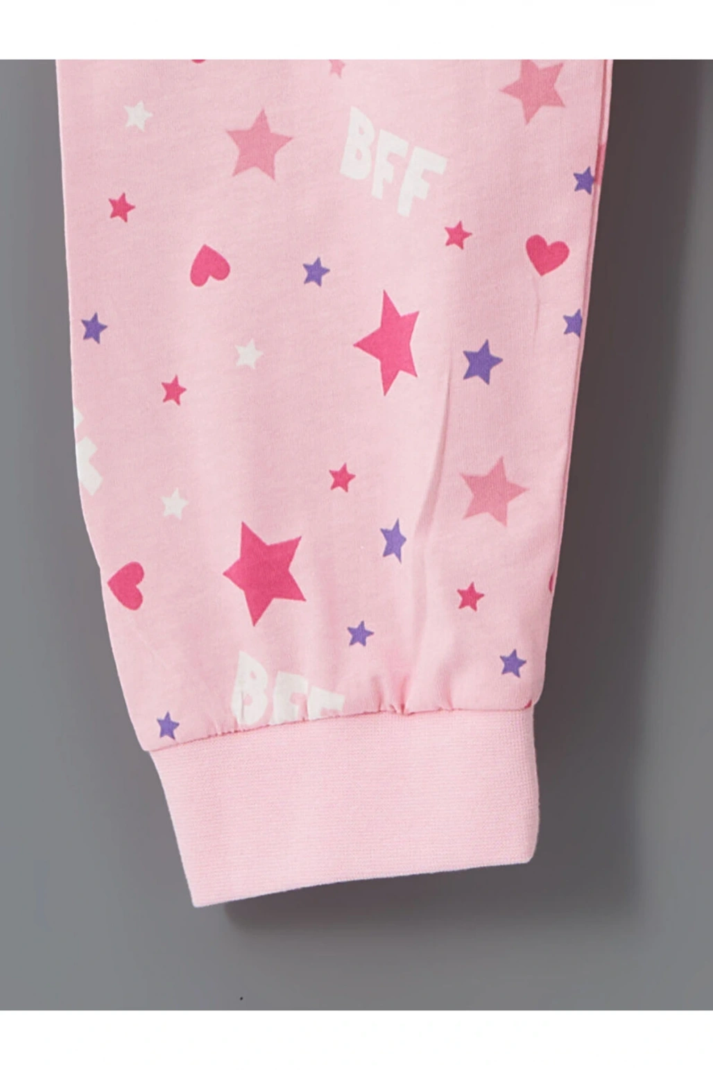 LCW Kids Beyaz Bisiklet Yaka Kız Çocuk Pijama Takım