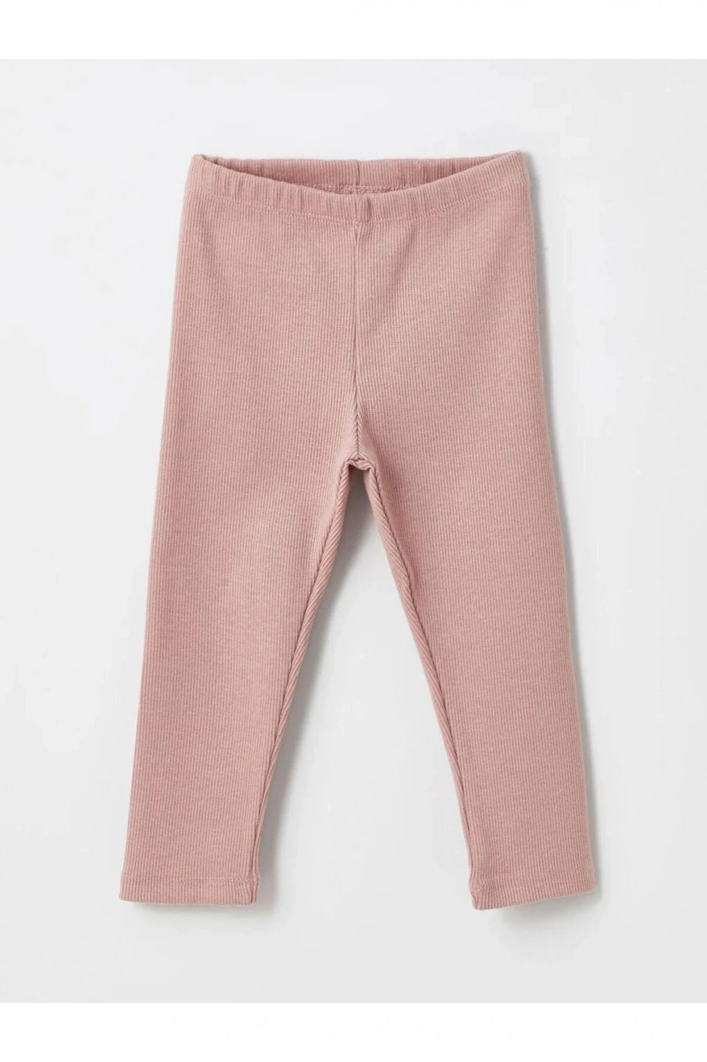 LCW Kids Beyaz Bisiklet Yaka Uzun Kollu Baskılı Kız Bebek Tişört ve Tayt 2li