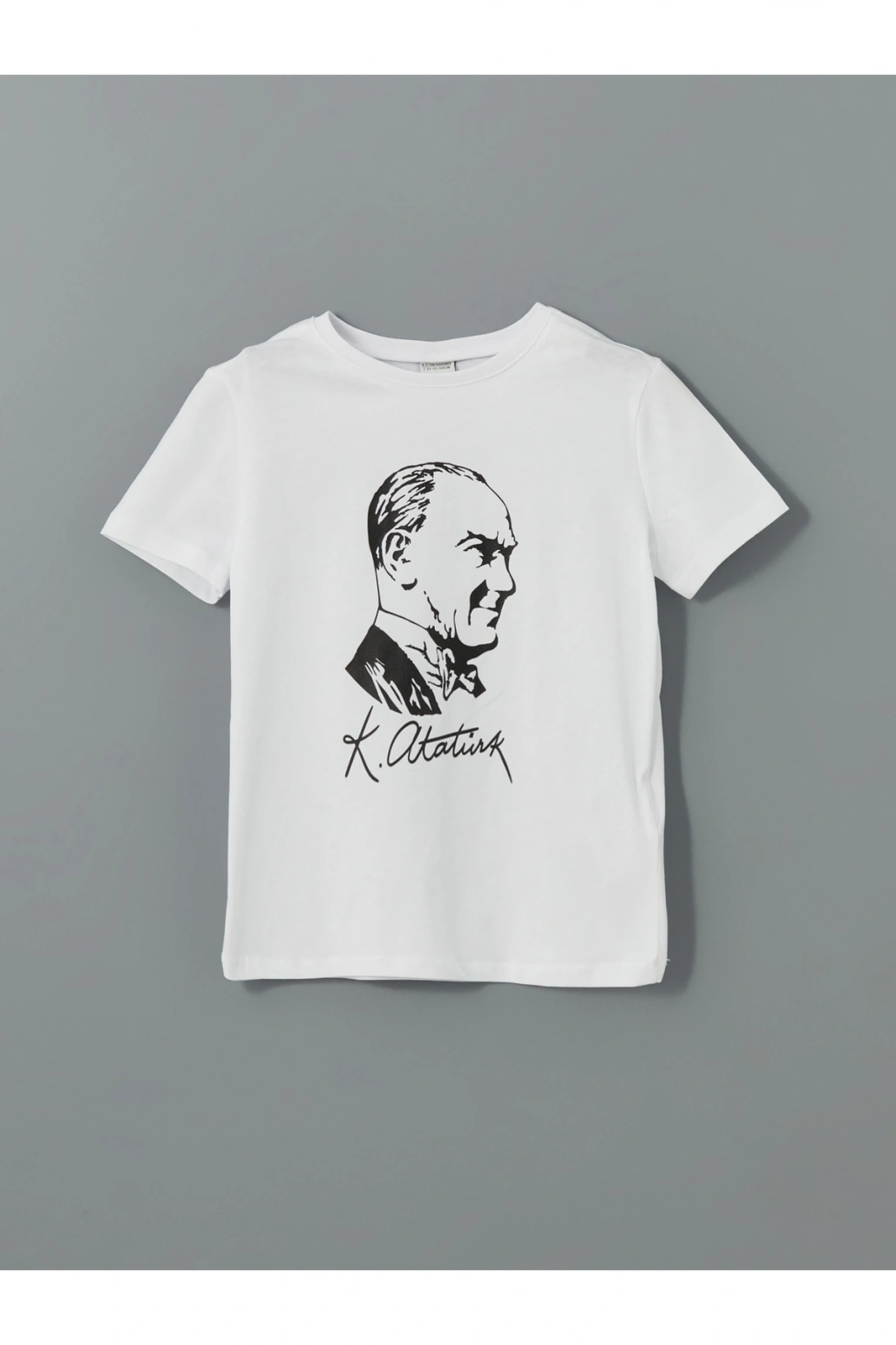 Lcw Kids Bisiklet Yaka Atatürk Baskılı Erkek Çocuk Tişört (S5)