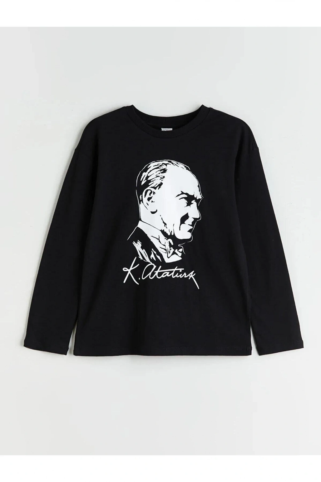 LCW Kids Bisiklet Yaka Atatürk Baskılı Erkek Çocuk Tişört (W5)