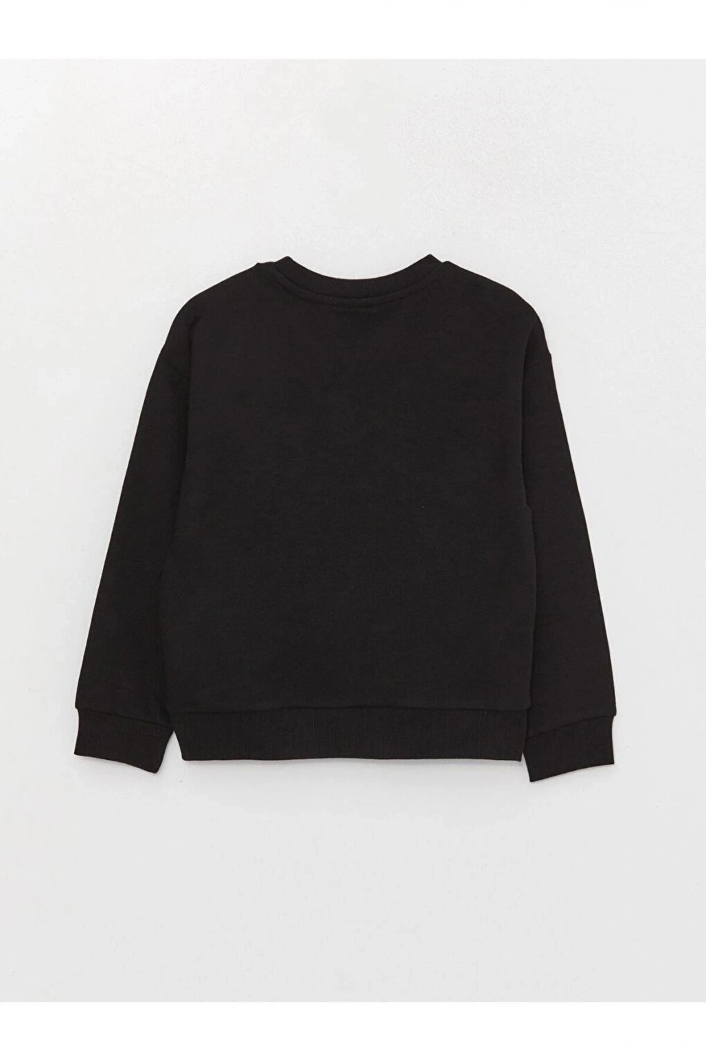 LCW Kids Bisiklet Yaka Baskılı Uzun Kollu Kız Çocuk Sweatshirt