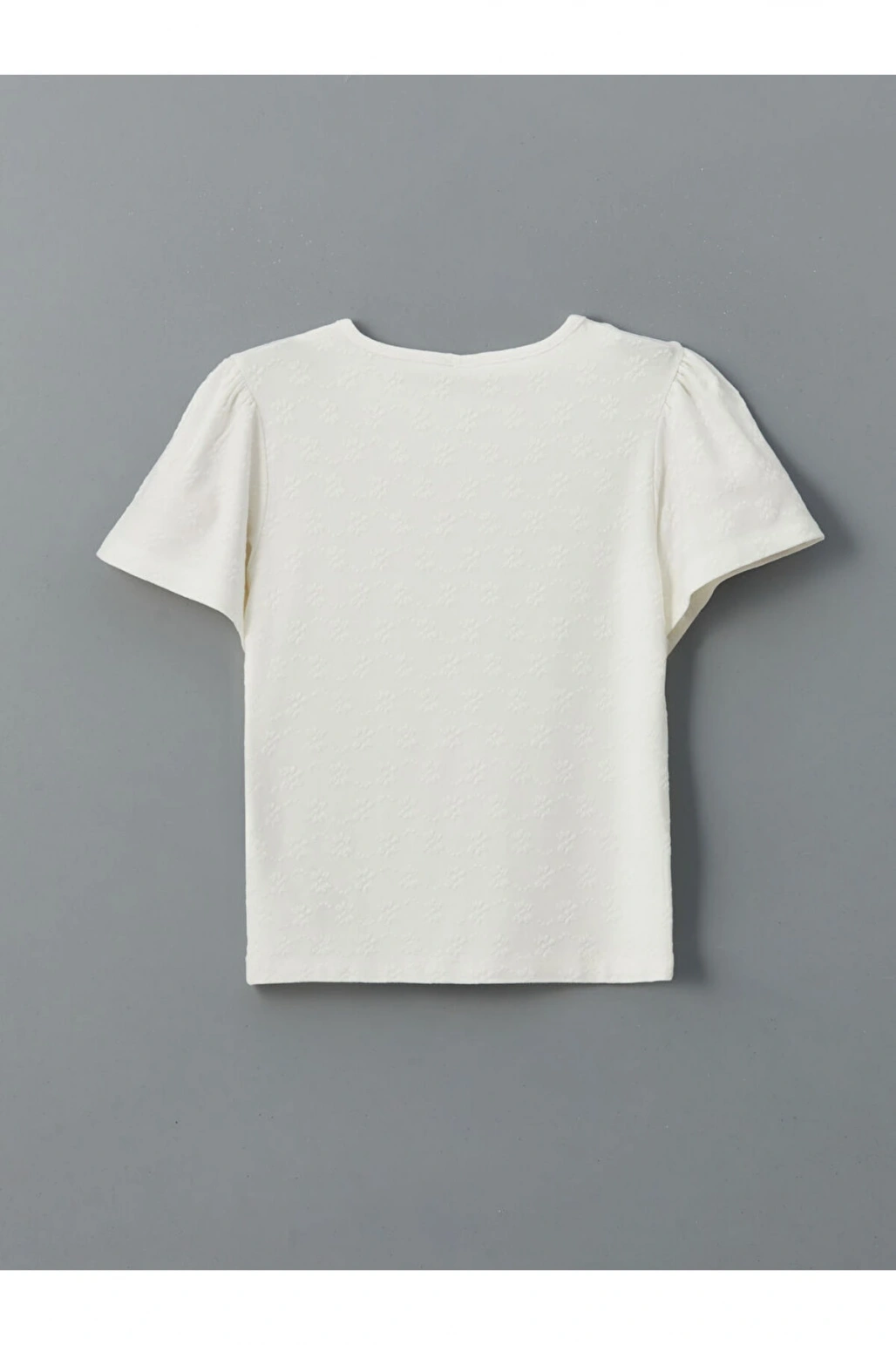 LCW Kids Bisiklet Yaka Dokulu Kız Çocuk Tişört