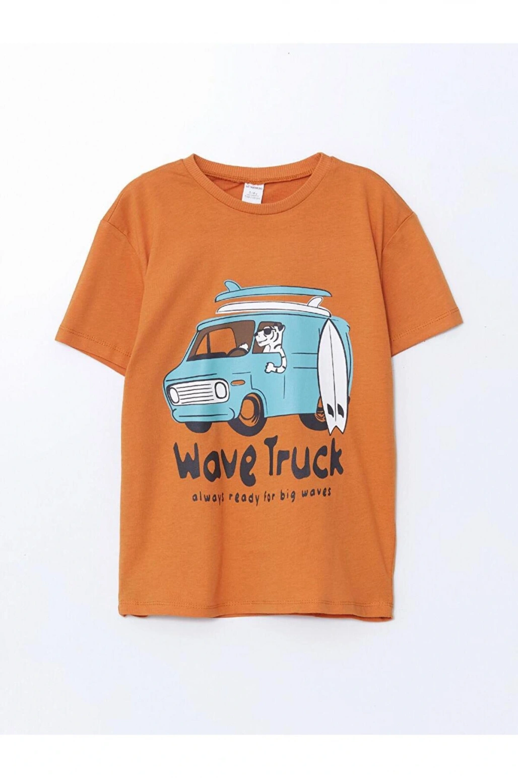 LCW Kids  Bisiklet Yaka Düz Penye Erkek Bebek Tişört