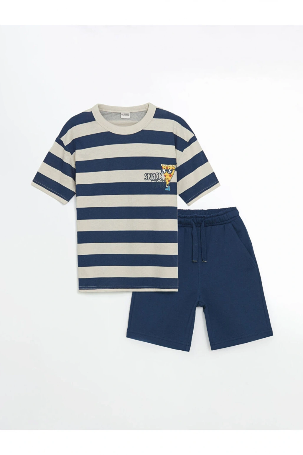 LCW Kids Bisiklet Yaka Erkek Çocuk Tişört ve Şort
