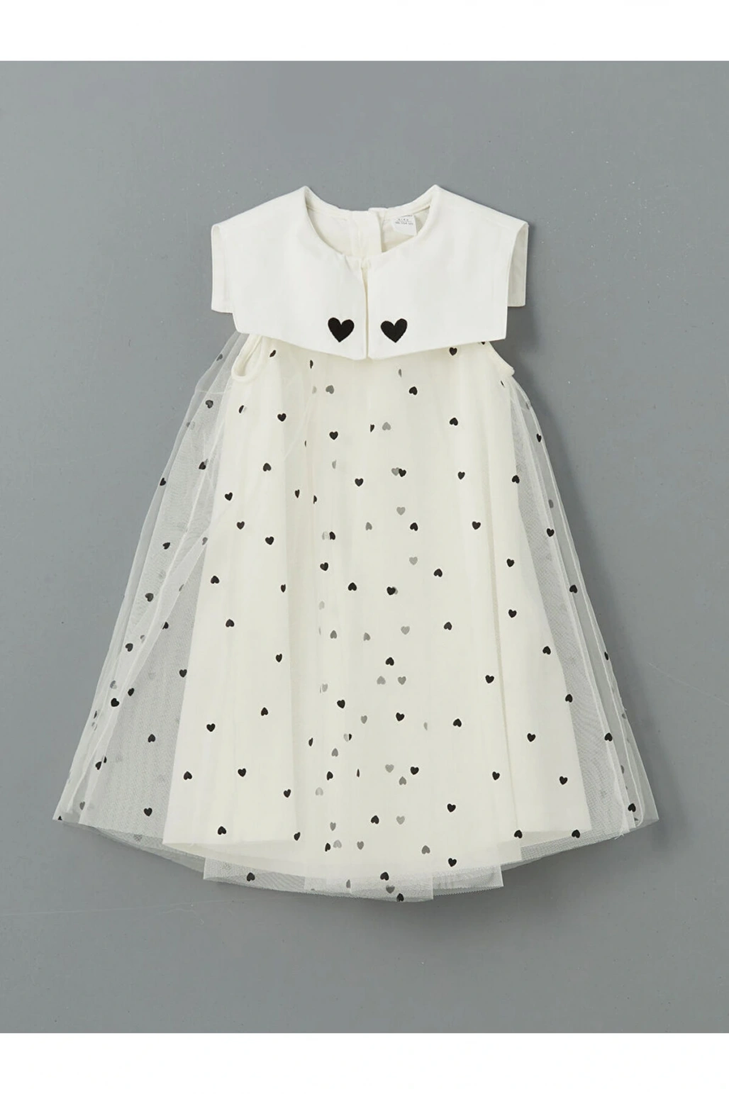 LCW Kids Bisiklet Yaka Kız Çocuk Dantel Elbise