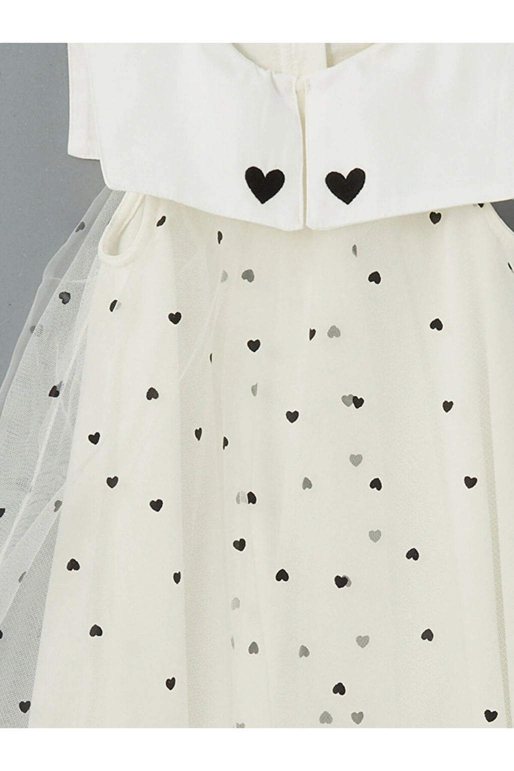 LCW Kids Bisiklet Yaka Kız Çocuk Dantel Elbise