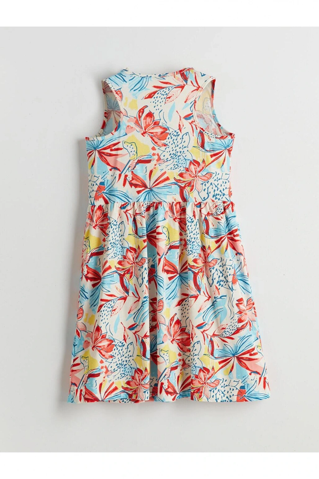 LCW Kids Bisiklet Yaka Kız Çocuk Elbise