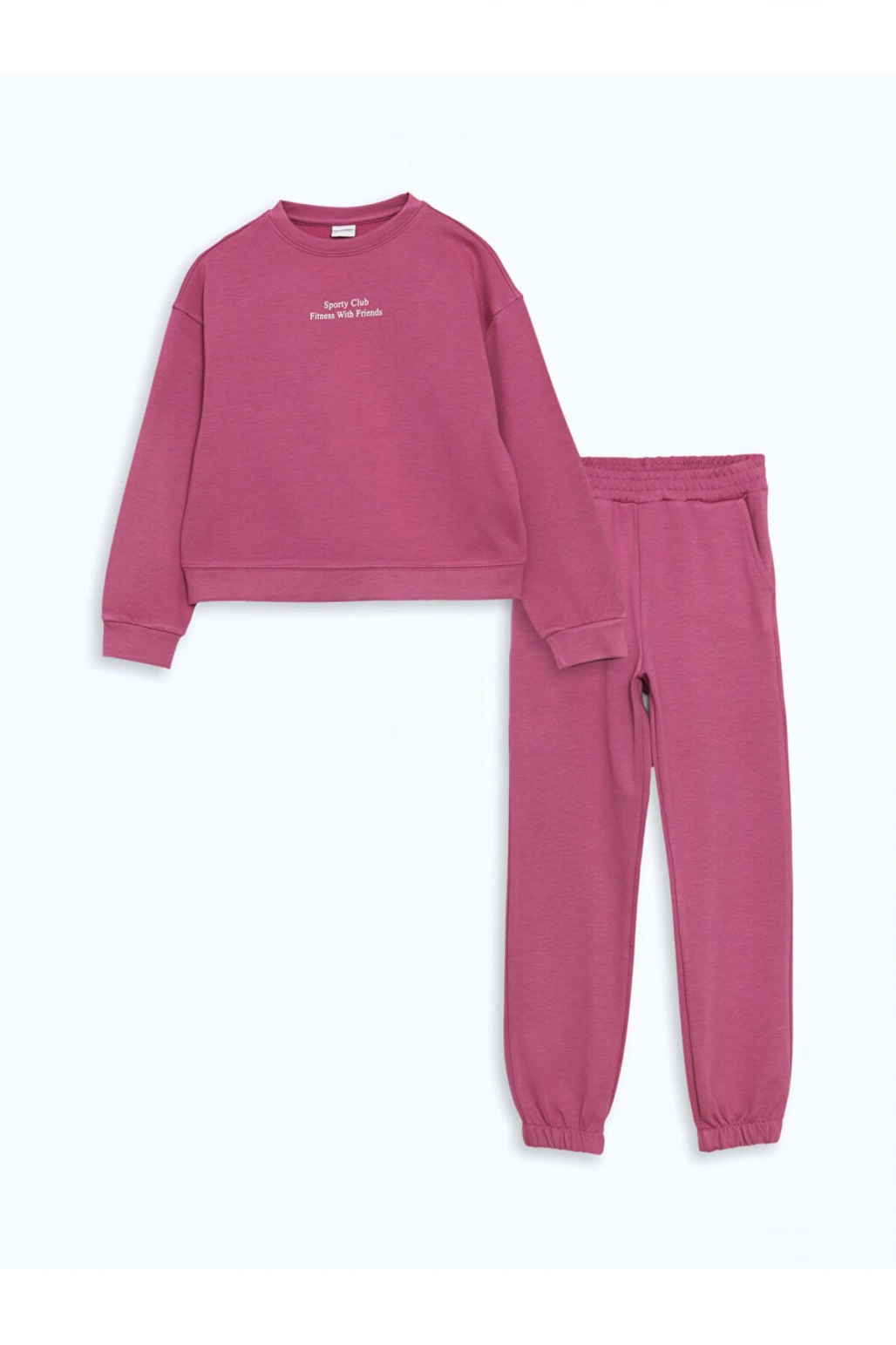 LCW Kids Bisiklet Yaka Kız Çocuk Eşofman Takım