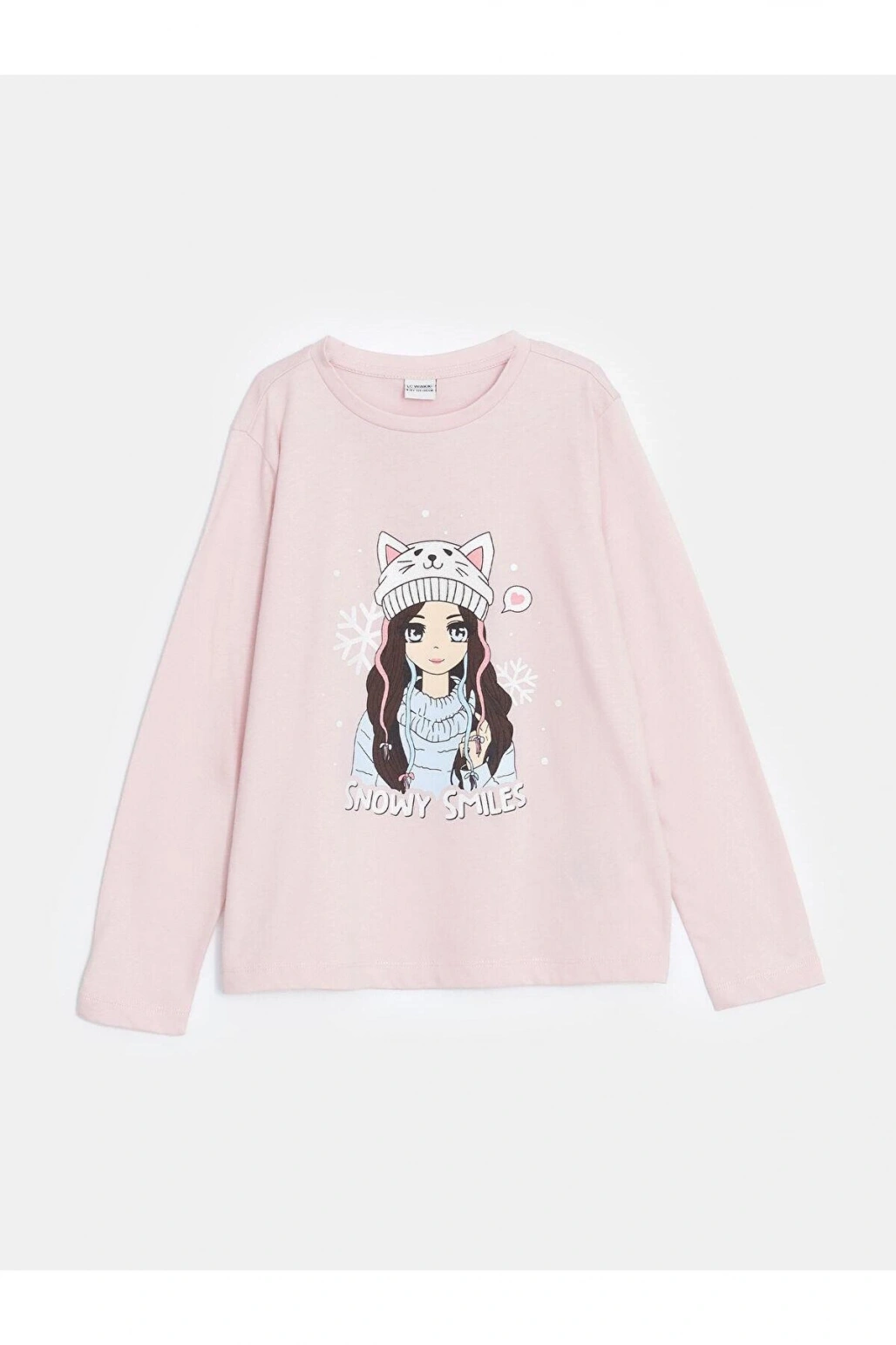 LCW Kids Bisiklet Yaka Kız Çocuk Tişört