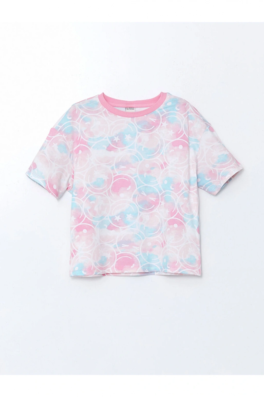 LCW Kids Bisiklet Yaka Kız Çocuk Tişört 2li