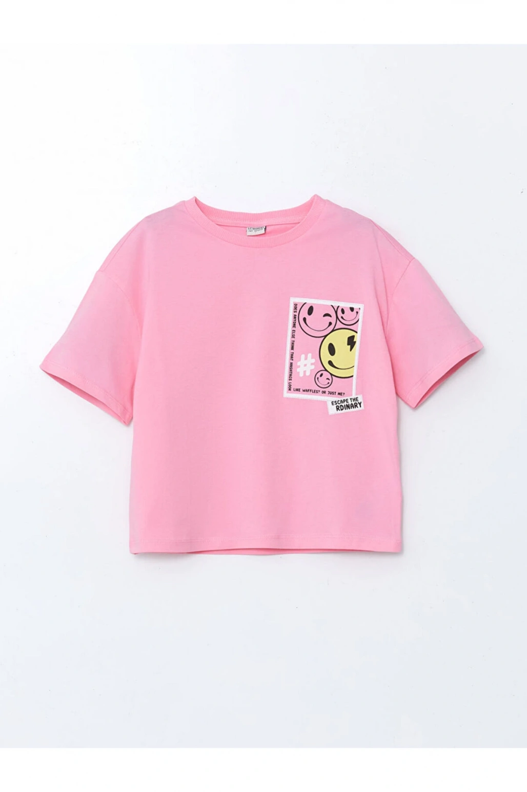 LCW Kids Bisiklet Yaka Kız Çocuk Tişört 2li