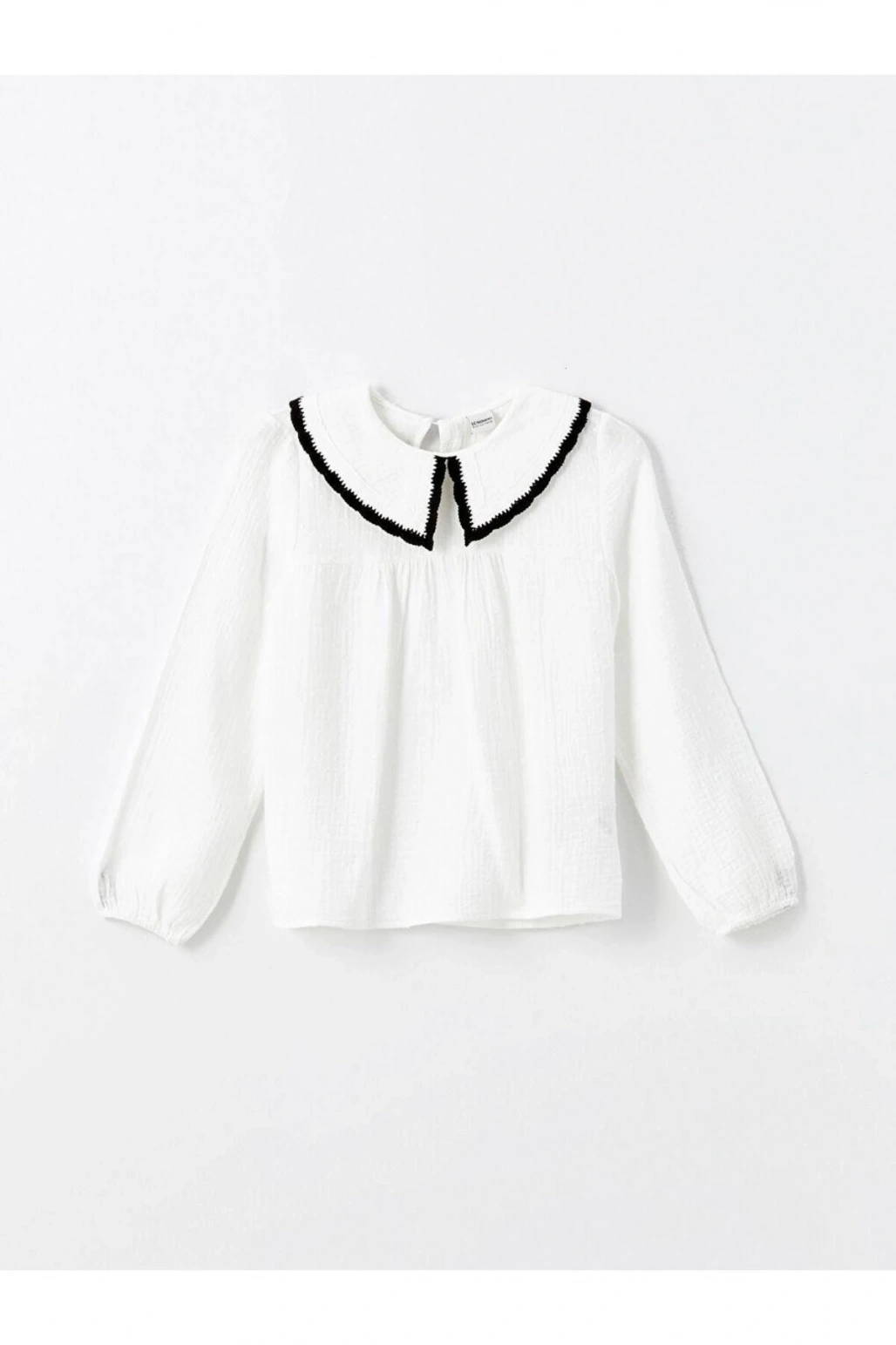 Lcw Kids Ekru Bebe Yaka Kız Çocuk Bluz
