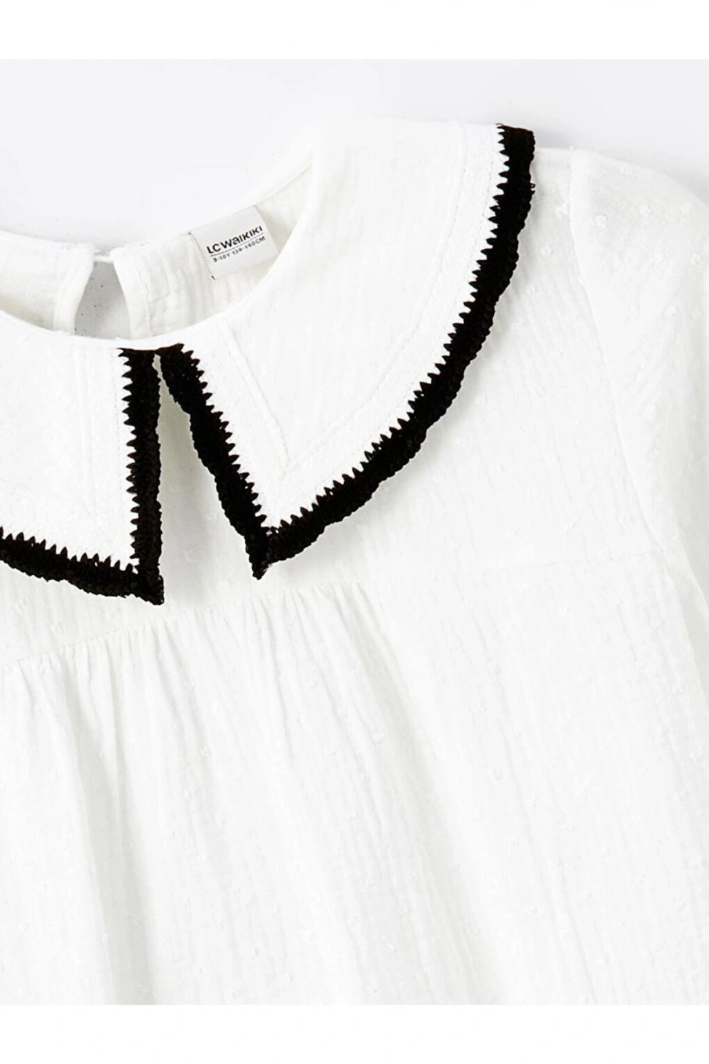 Lcw Kids Ekru Bebe Yaka Kız Çocuk Bluz