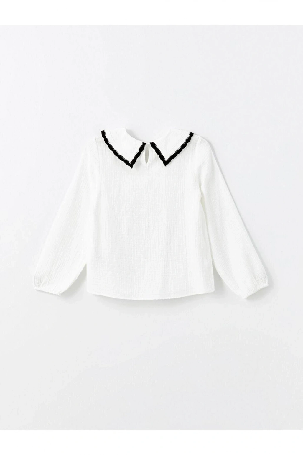 Lcw Kids Ekru Bebe Yaka Kız Çocuk Bluz