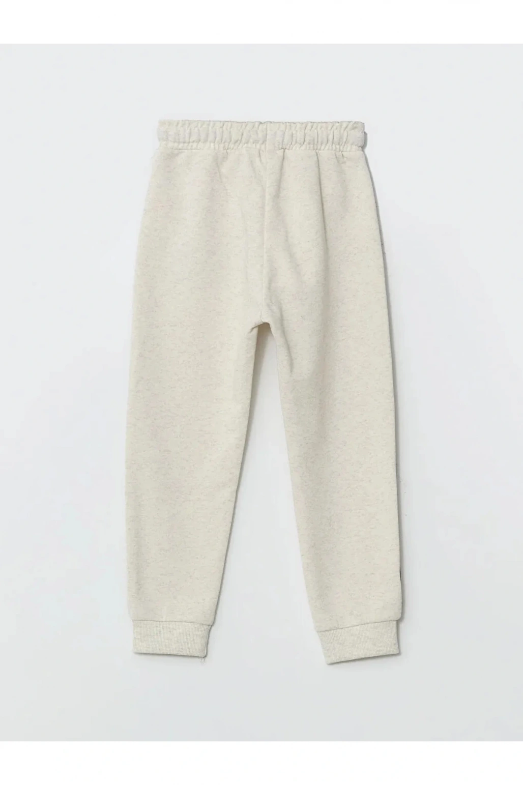LCW Kids Ekru Beli Lastikli Nakışlı Erkek Çocuk Jogger Eşofman Altı