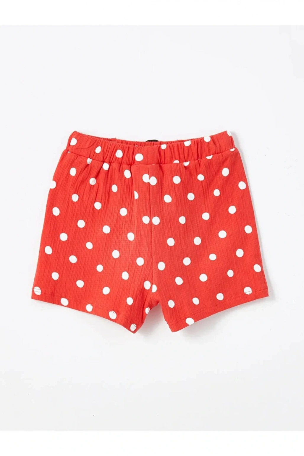 LCW Kids Ekru Bisiklet Yaka Askılı Kız Bebek Bluz ve Şort 2li Takım