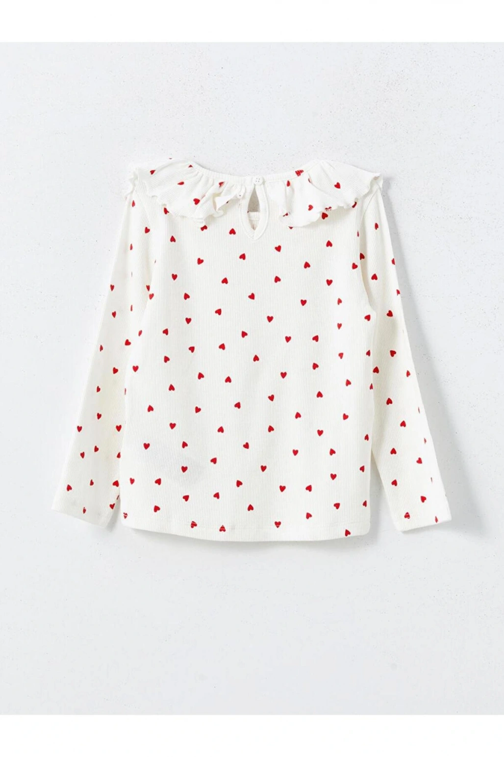 LCW Kids Ekru Bisiklet Yaka Baskılı Kız Çocuk Bluz ve Tayt Pantolon 2li