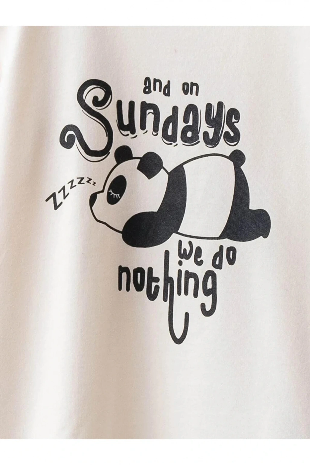 LCW Kids Ekru Bisiklet Yaka Baskılı Uzun Kollu Pamuklu Kız Çocuk Tişört