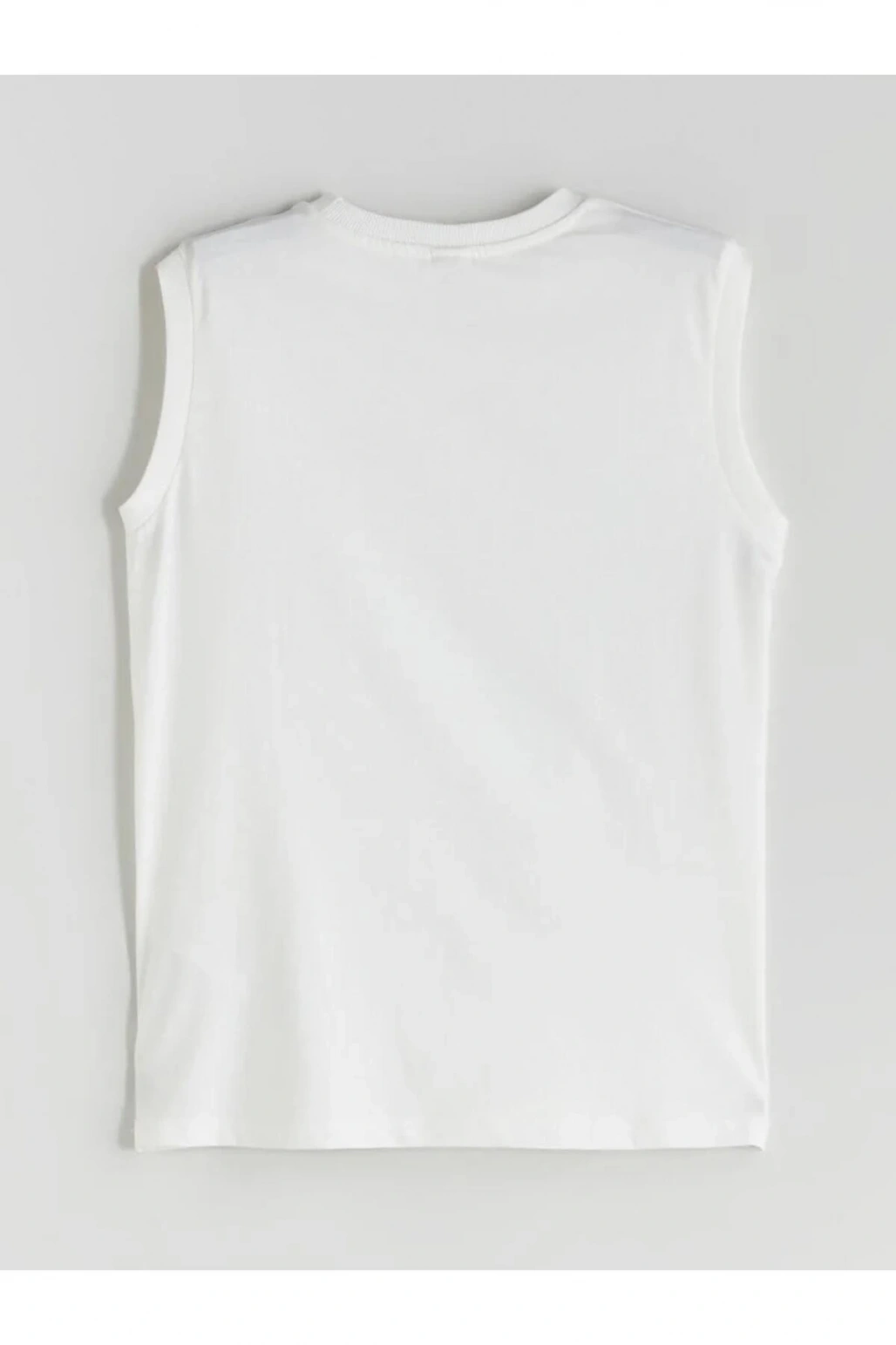 LCW Kids Ekru Bisiklet Yaka Erkek Çocuk Atlet