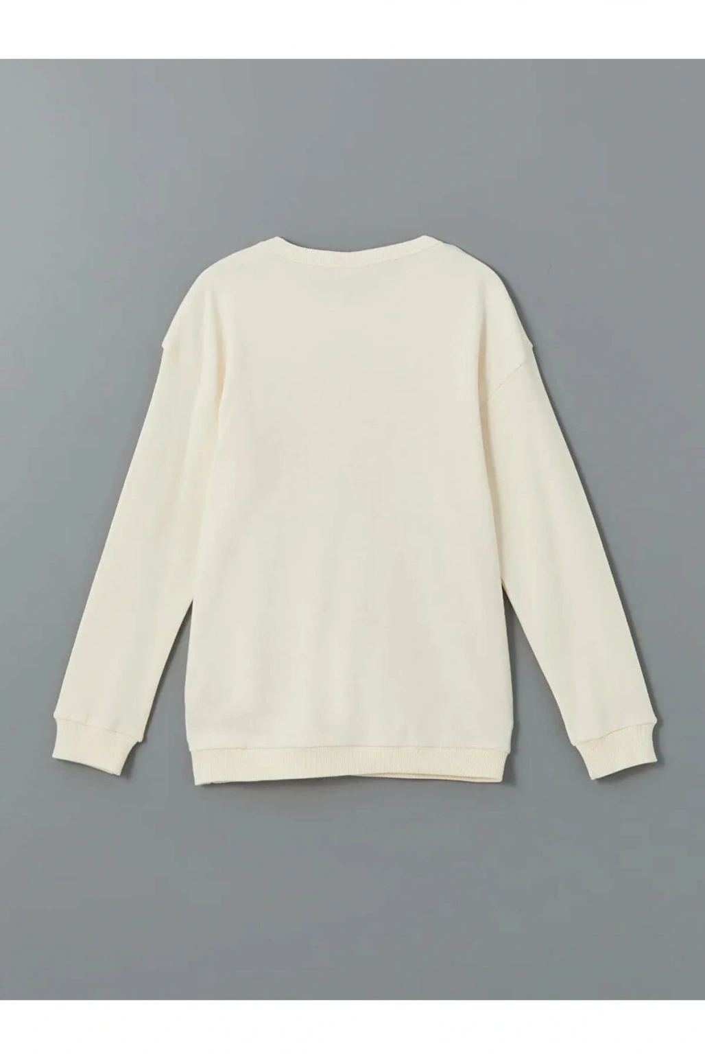 LCW Kids Ekru Bisiklet Yaka Erkek Çocuk Tişört