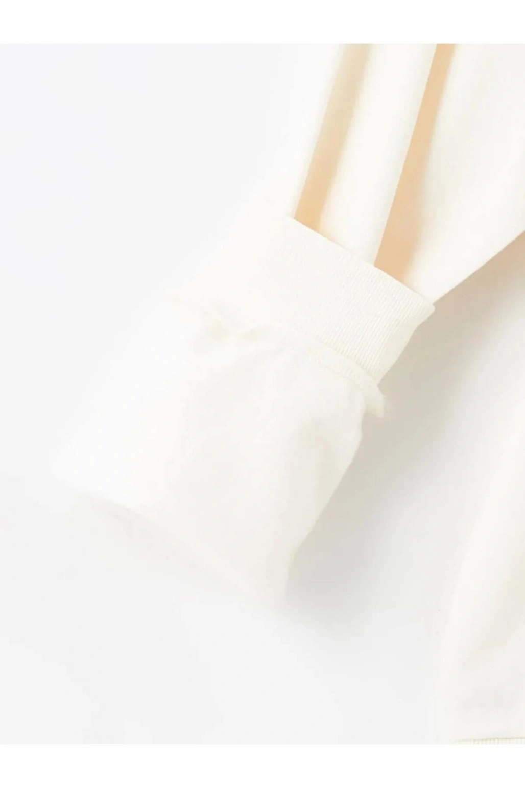 LCW Kids Ekru Bisiklet Yaka Kız Çocuk Kalın Sweatshirt 2li