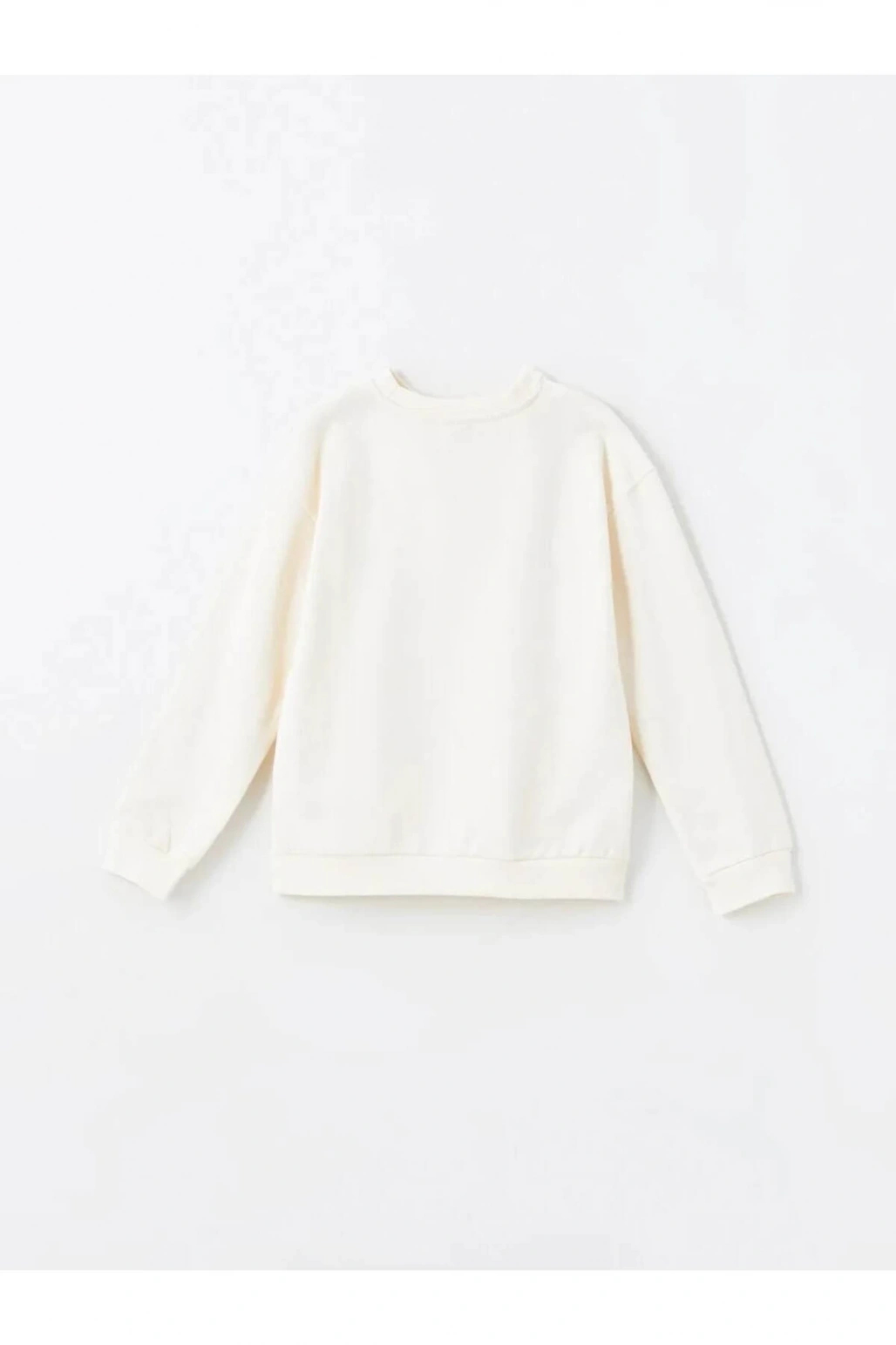 LCW Kids Ekru Bisiklet Yaka Kız Çocuk Kalın Sweatshirt 2li