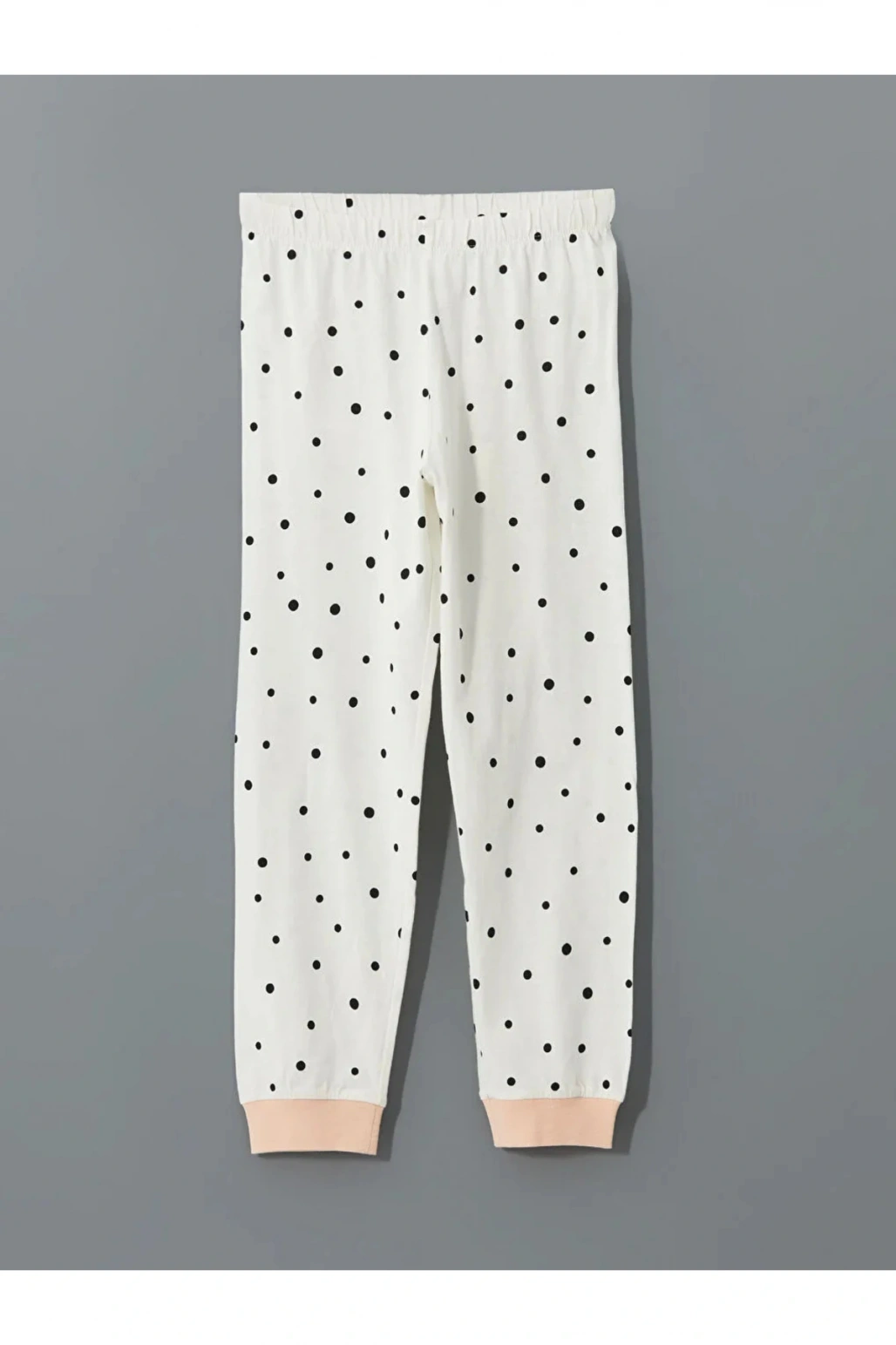 LCW Kids Ekru Bisiklet Yaka Kız Çocuk Pijama Takımı T T