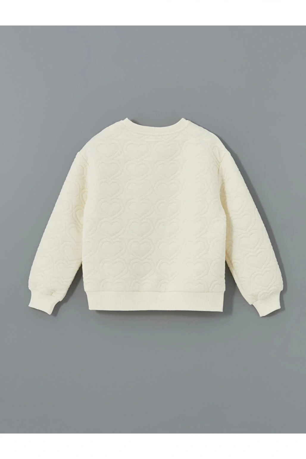 LCW Kids Ekru Bisiklet Yaka Kız Çocuk Sweatshirt ve Tayt