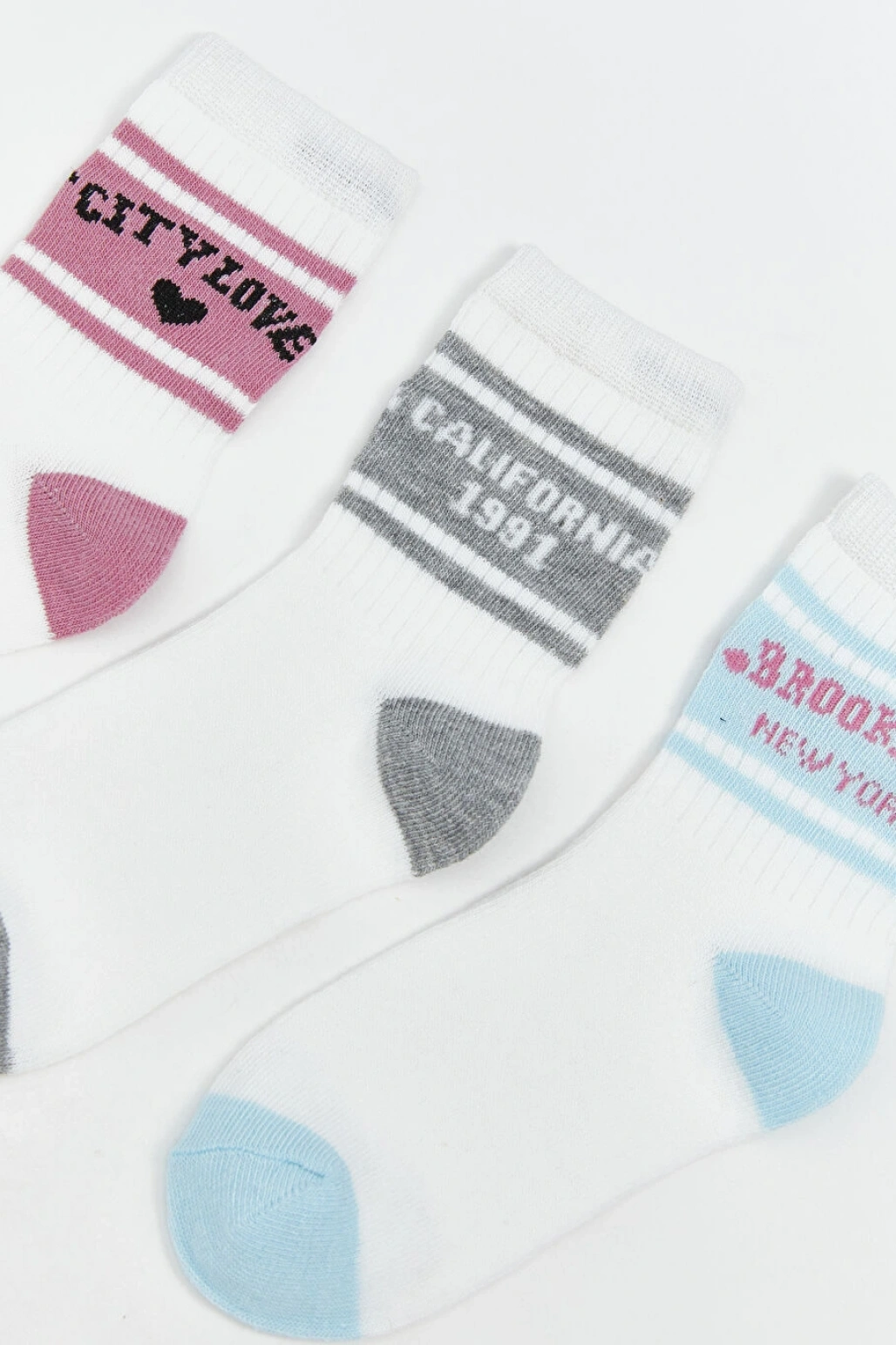 LCW Kids Ekru Desenli Kız Çocuk Soket Çorap 5li