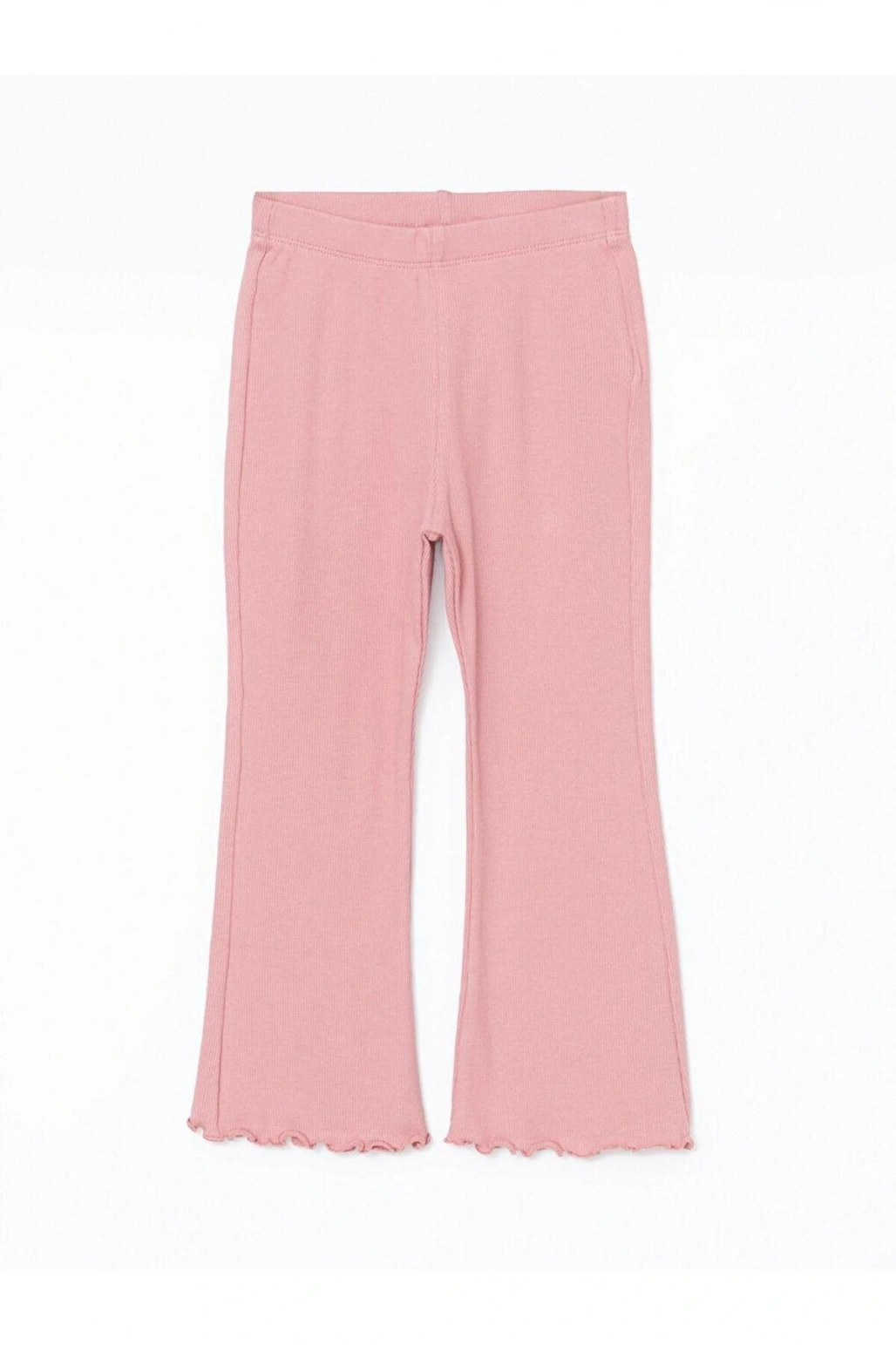 Lcw Kids Ekru Fırfırlı Kız Bebek Tişört Ve Tayt 2li