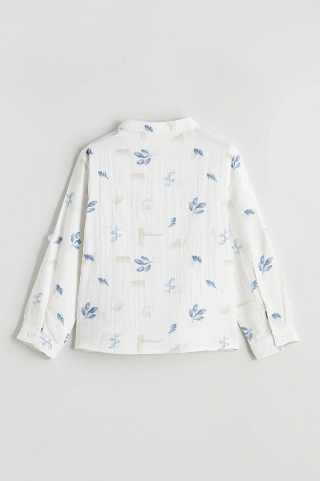 LCW Kids Ekru Hakim Yaka Uzun Kollu Erkek Çocuk Gömlek