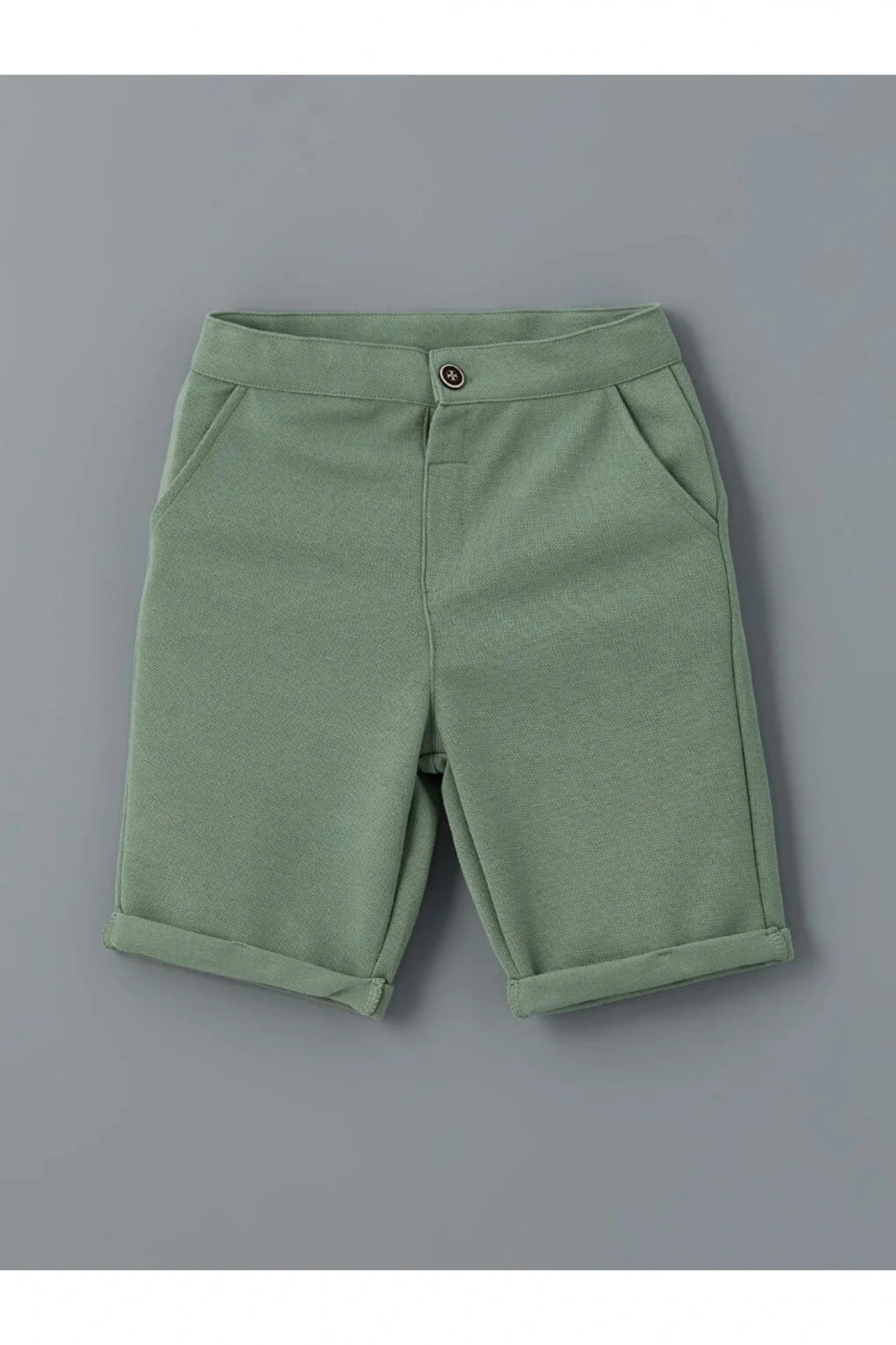 LCW Kids Ekru Polo Yaka Nakışlı Erkek Çocuk Tişört ve Şort 2li