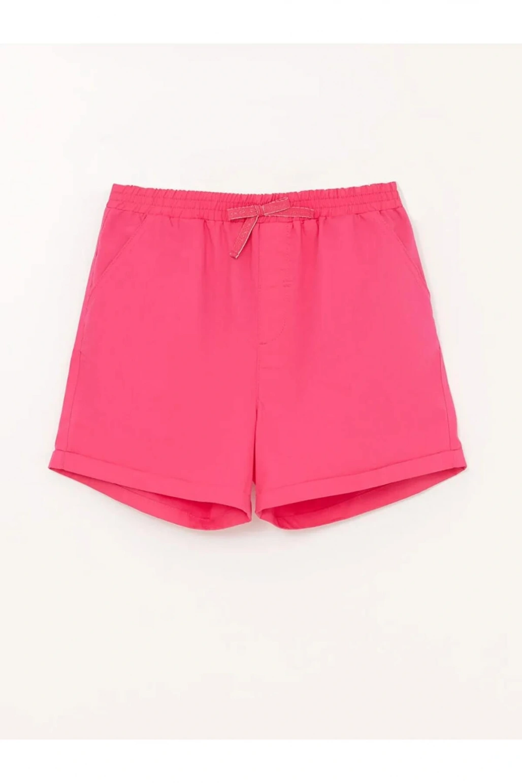 LCW Kids Fuşya Beli Lastikli Basic Kız Çocuk Şort