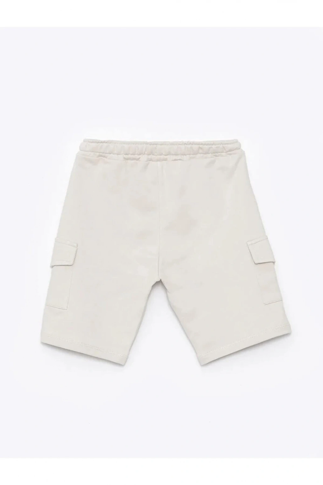 LCW Kids Gri Bisiklet Yaka Baskılı Erkek Bebek Tişört ve Şort 2li Takım