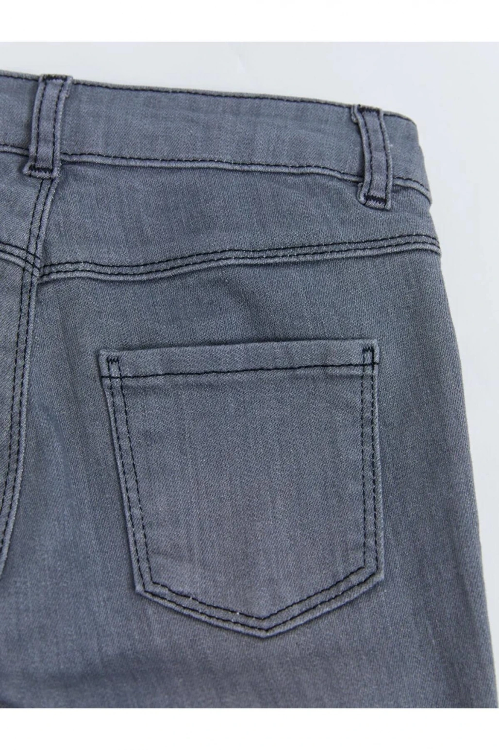 LCW Kids Gri Skinny Fit Kız Çocuk Jean Pantolon
