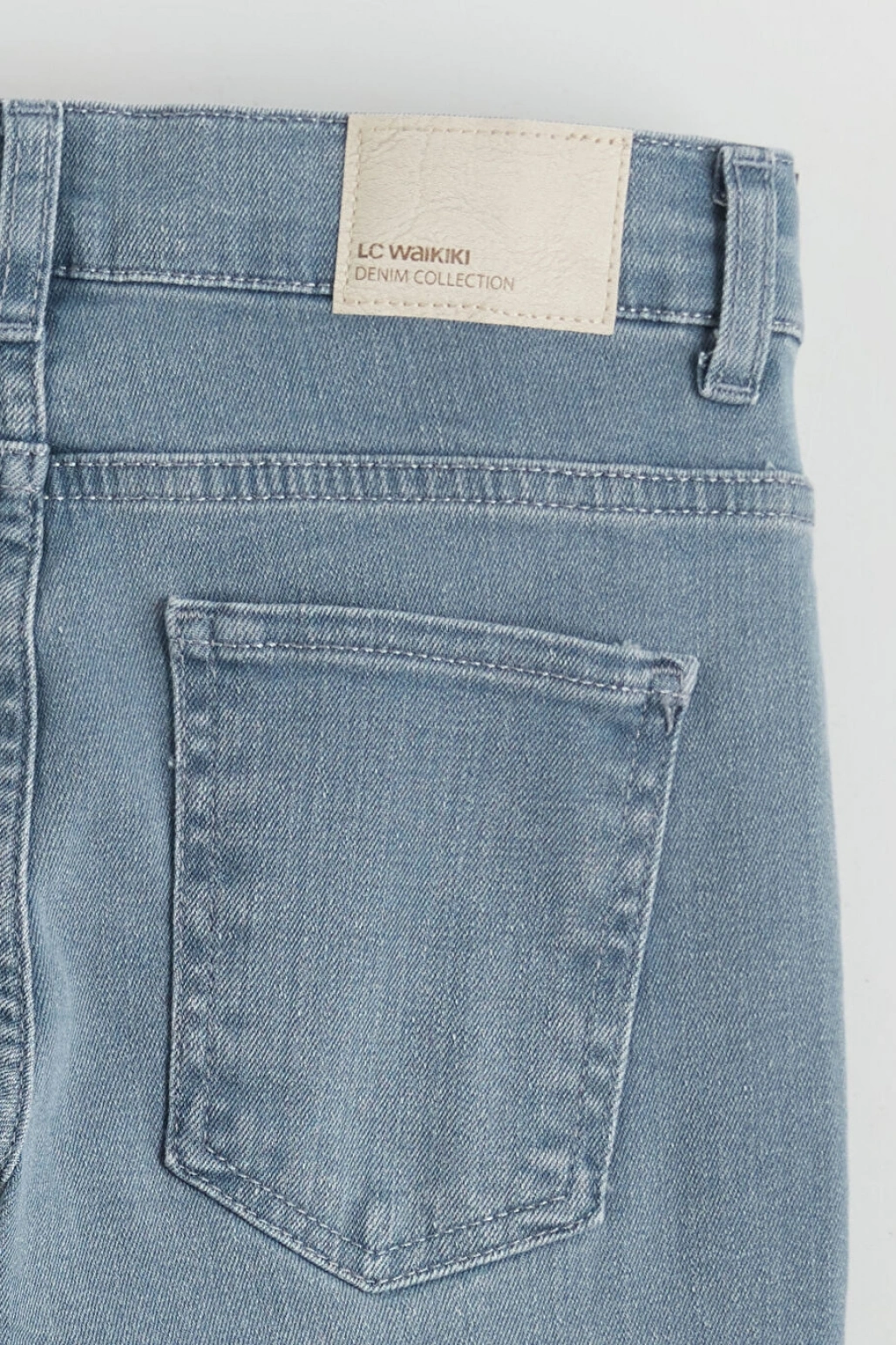 LCW Kids Gri Slim Fit Erkek Çocuk Jean Pantolon