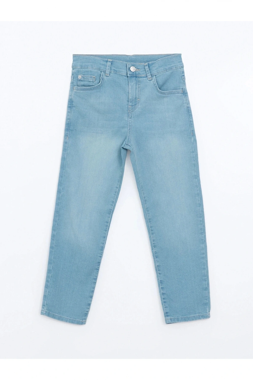 LCW Kids İNDİGO Beli Ayarlanabilir Lastikli Erkek Çocuk Jean Pantolon
