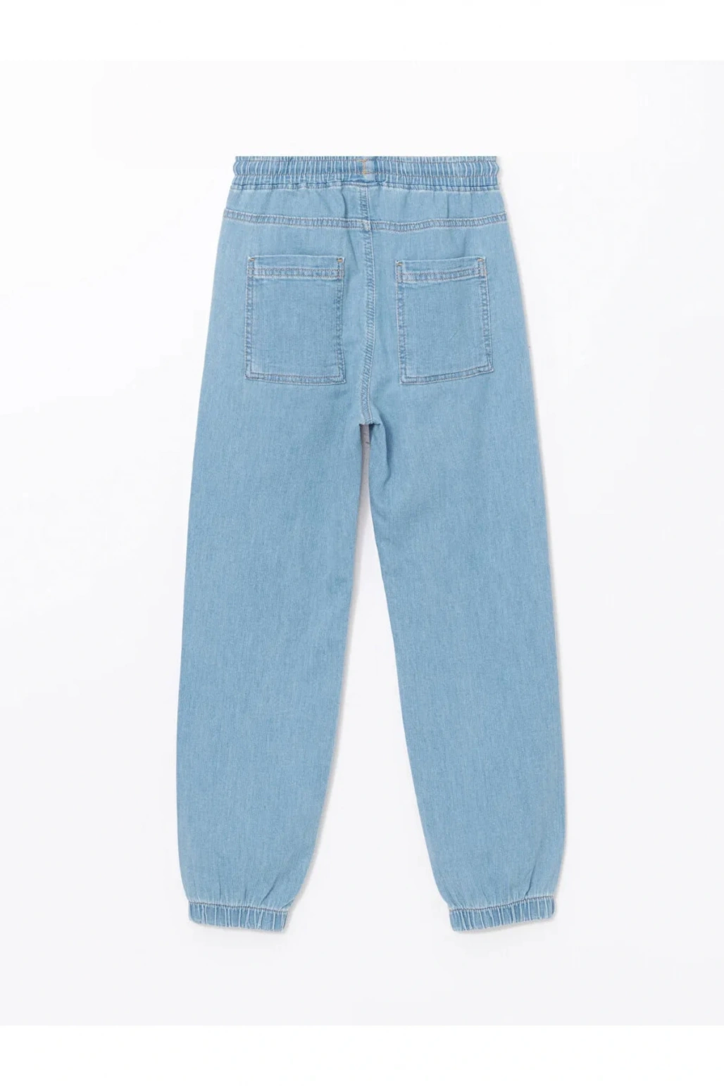 LCW Kids İndigo Beli Lastikli Erkek Çocuk Jogger Jean Pantolon
