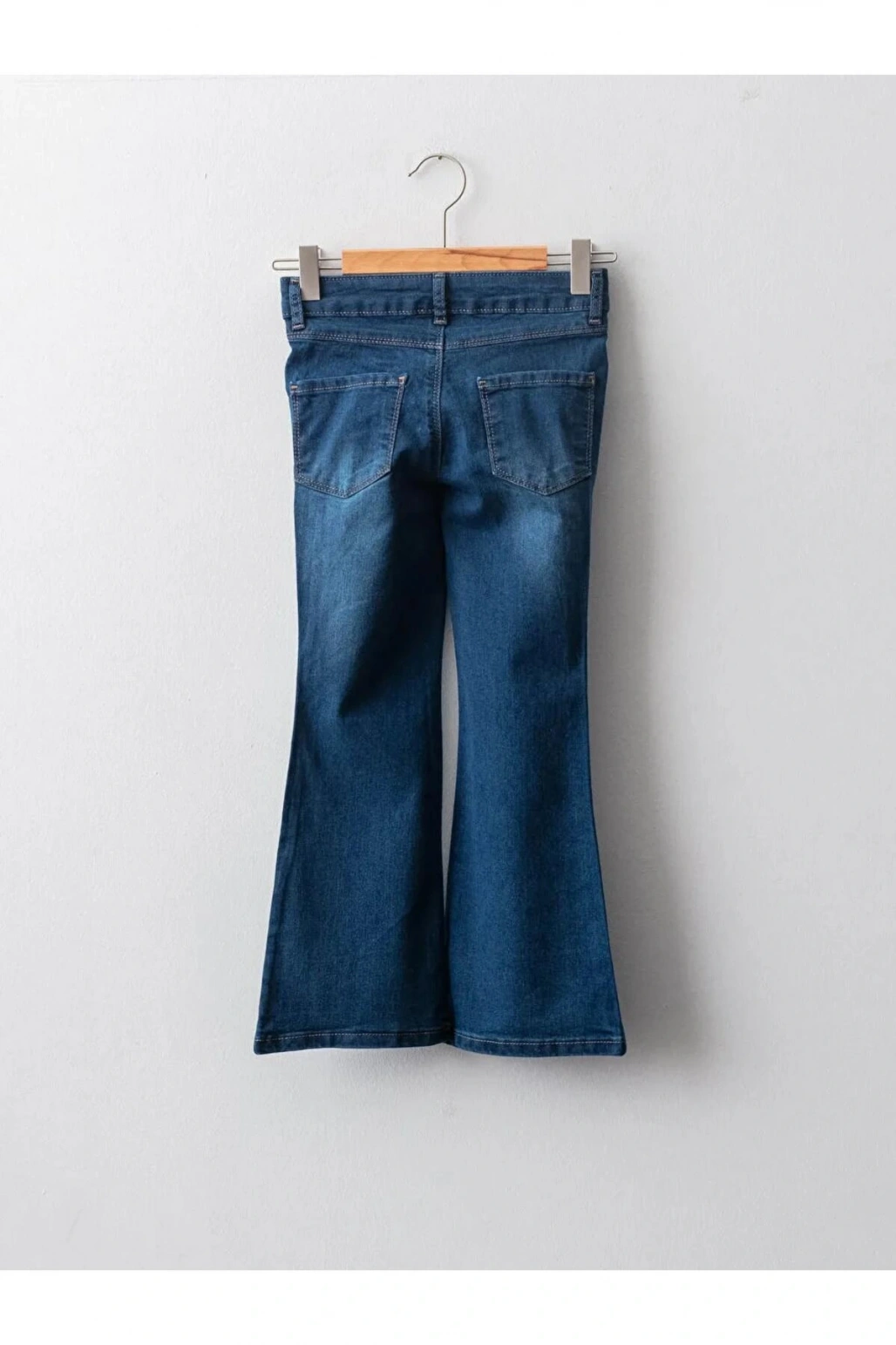 LCW Kids İndigo İspanyol Paça Kız Çocuk Jean Pantolon