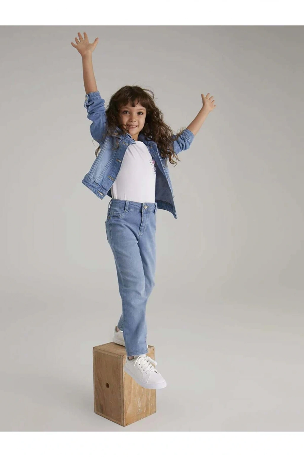 LCW Kids İndigo Kız Çocuk Jean Pantolon