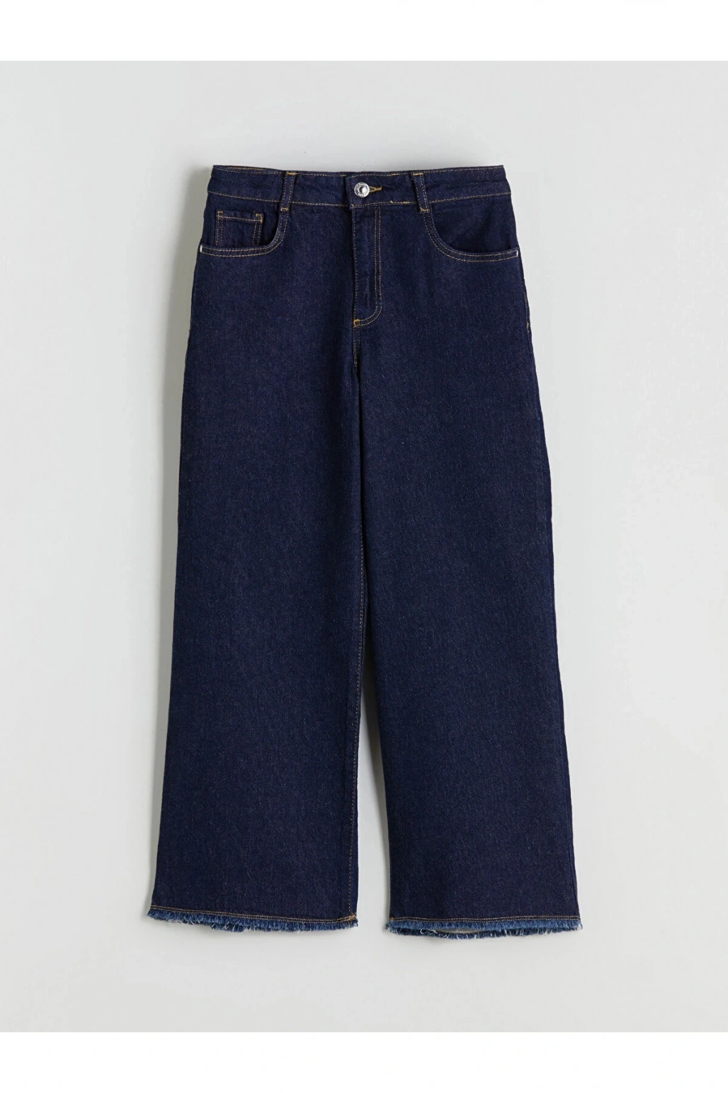LCW Kids Indigo Wideleg Kız Çocuk Jean Pantolon