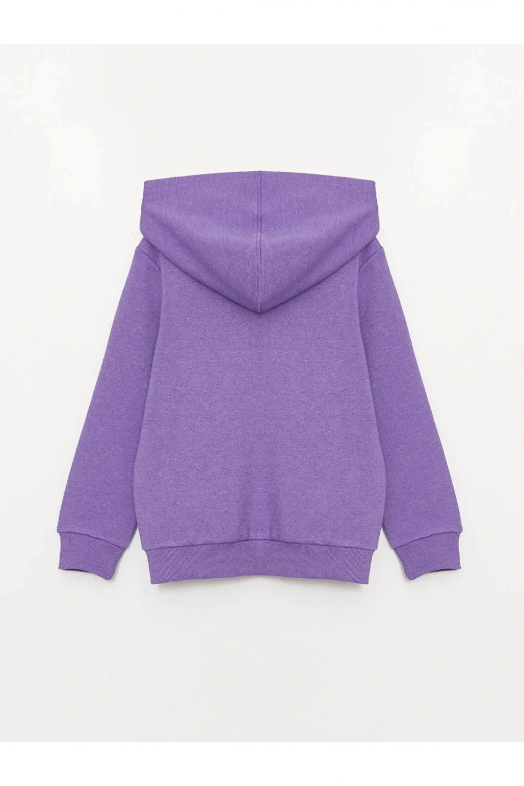 LCW Kids Kapüşonlu Basic Uzun Kollu Kız Çocuk Fermuarlı Sweatshirt
