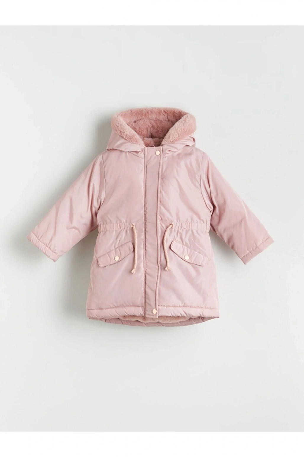 LCW Kids Kapüşonlu Kız Çocuk Mont