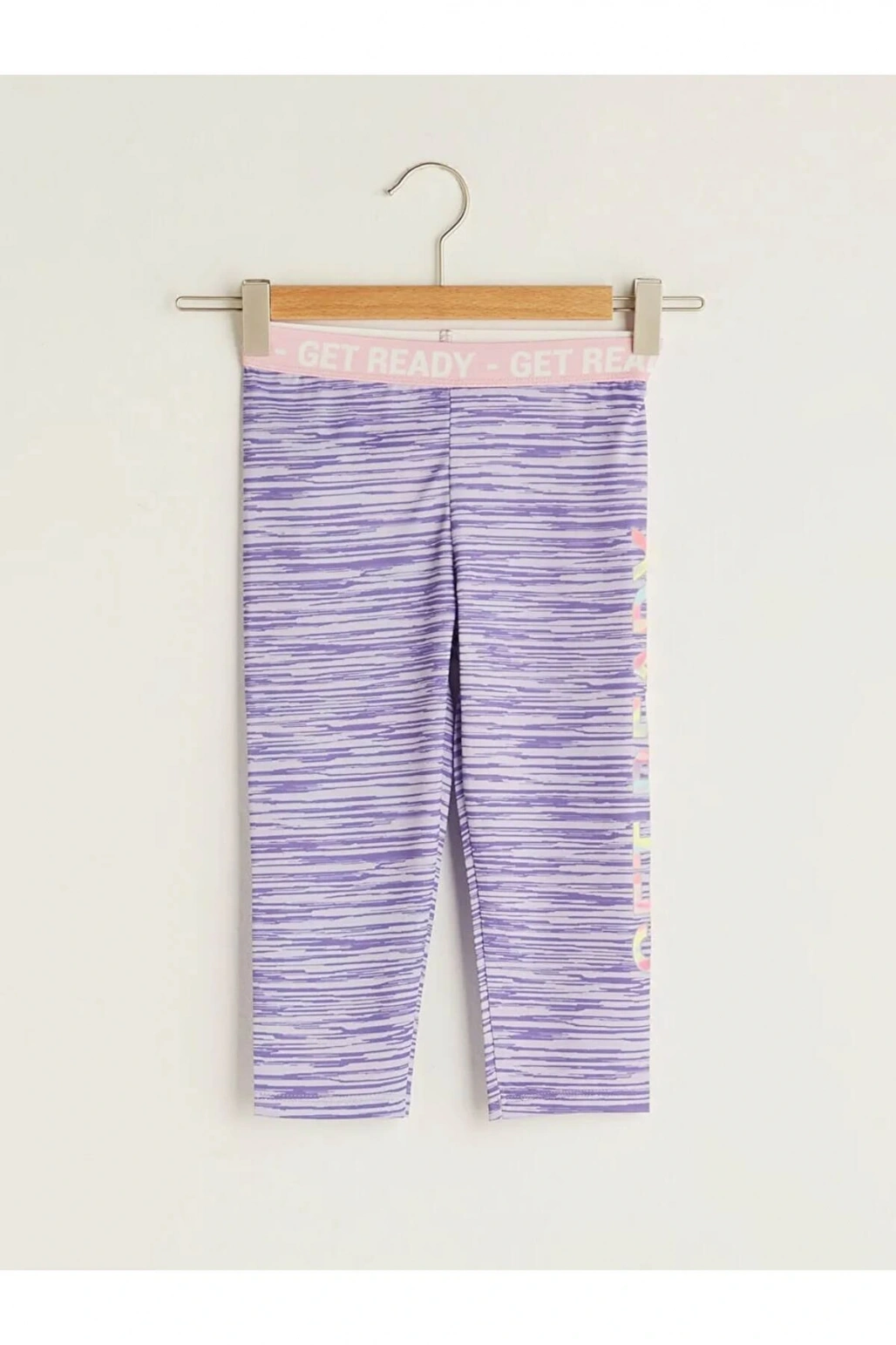 LCW Kids Karışık Beli Lastikli Baskılı Kız Çocuk Uzun Tayt